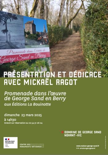 Causerie de Mickaël Ragot au grenier littéraire de Nohant