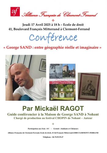 Conférence de Mickaël Ragot sur George Sand : entre géographie réelle et imaginaire